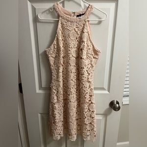 Lulus size xl cream colored lace dress